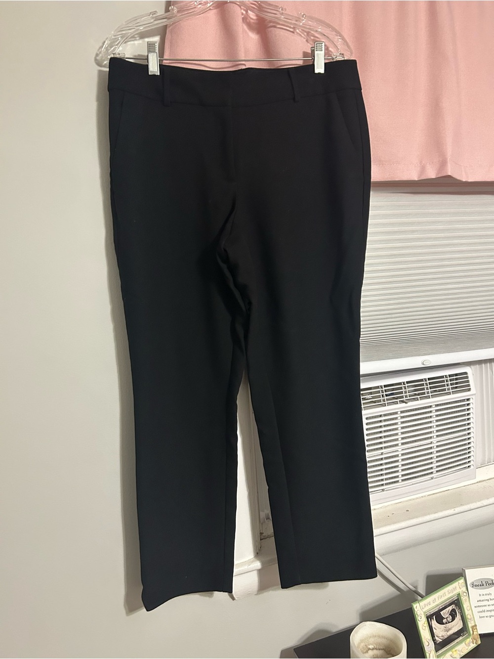 LOFT Black Straight-Leg Dress Pants